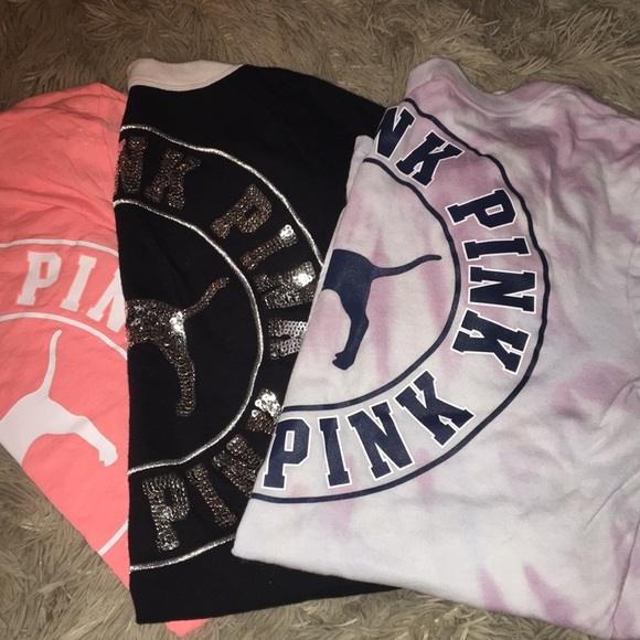 PINK Victoria's Secret Tops - Bundle of 3 tees